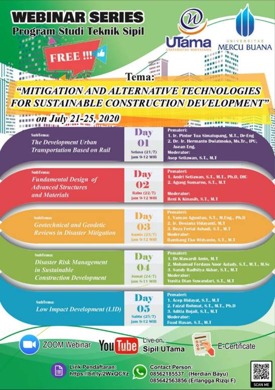 Selamat Datang Mahasiswa Baru Program Studi Teknik Sipil Tahun Ajaran 2020-2021